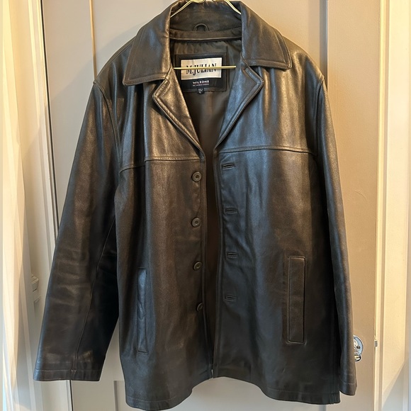 Wilsons Leather Black Jacket - Picture 1 of 9